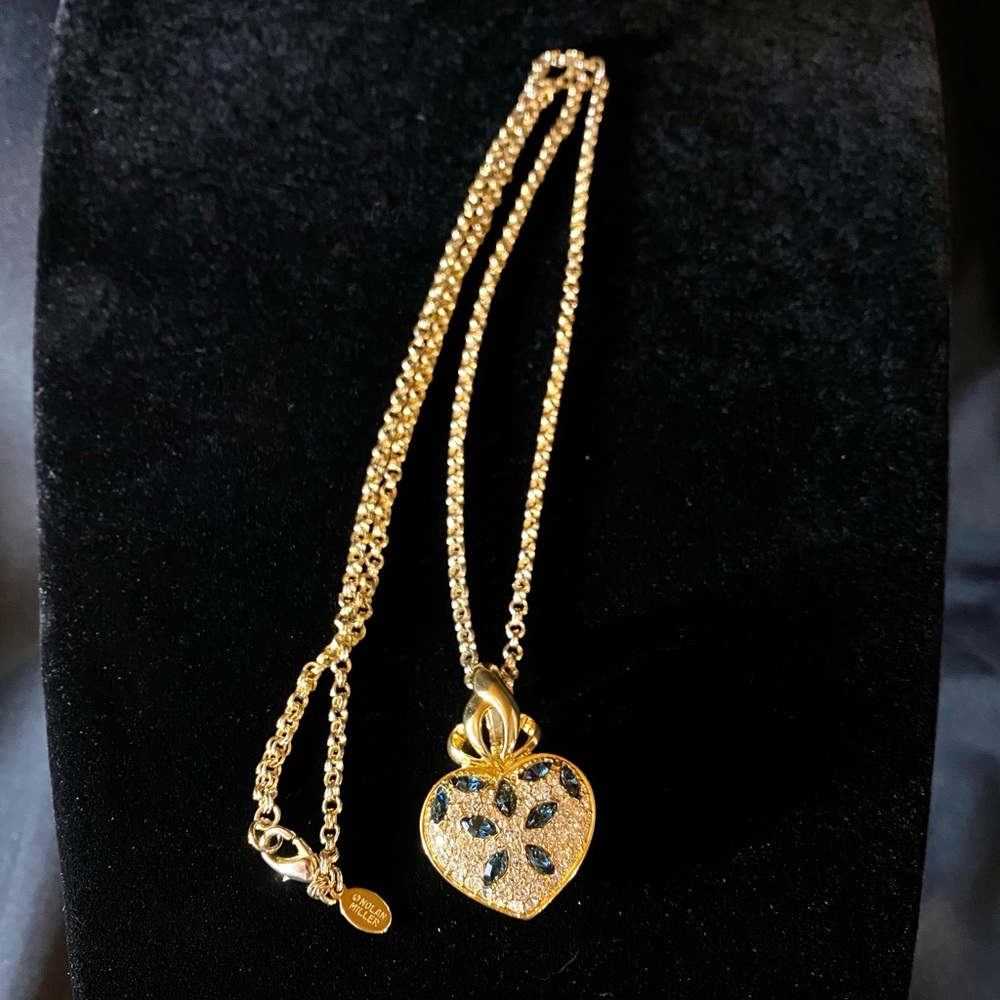Vintage Nolan Miller Heart Pendant Necklace - Picture 8 of 17
